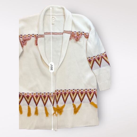 Matilda Jane Moments With You Gingersnap Tassel Cardigan Sweater Size M - Picture 5 of 6